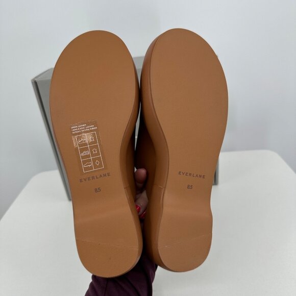 Everlane The Puffa Flatform in Brown Leather sz 8.5 Women's Chunky Platform Clog - Picture 9 of 10